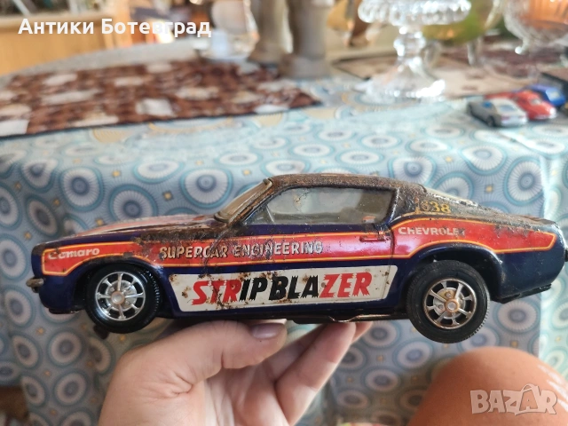 Стара играчка ламаринена Камаро, снимка 5 - Колекции - 53474661