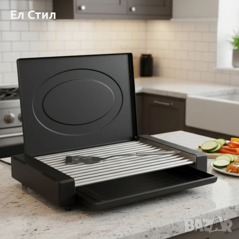 Електрическа скара с капак Oliver Voltz OV51015QC – 1800W мощност, снимка 5 - Скари - 53574251