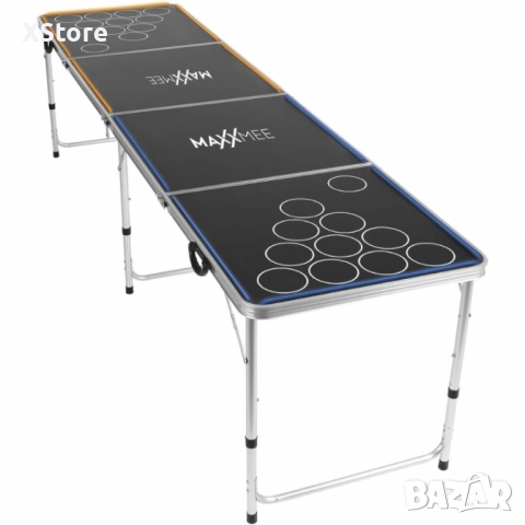 1бр/ MAXXMEE LED Beer Pong маса – парти маса с LED осветление, сгъваема и регулируема по височина, снимка 3 - Други игри - 51993107