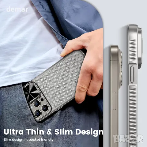 HWeggo калъф за iPhone 15 Pro Max 6.7", магнитен, съвместим с MagSafe и Slide, капак за камерата, снимка 7 - Калъфи, кейсове - 49893785