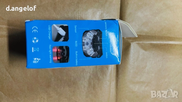 Супер мощен челник лед фенер, снимка 4 - Къмпинг осветление - 53421148