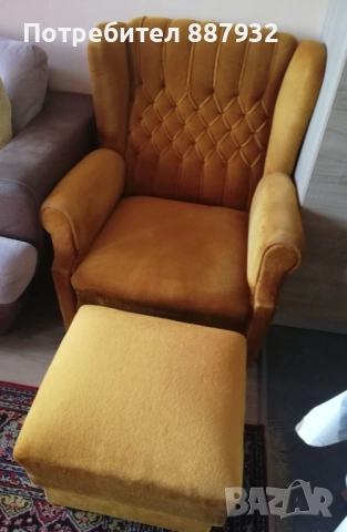 Продавам фотьойли и табуретки, снимка 4 - Дивани и мека мебел - 51712850