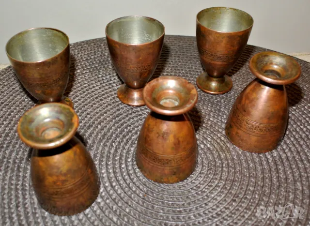 Медни чаши за ракия 50мл, снимка 3 - Чаши - 48282944