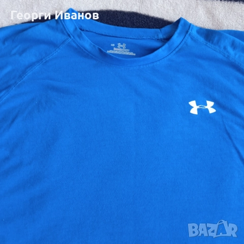 UNDER ARMOUR L КАТО НОВА оригинална тениска UA фланелка T-shirt jersey, снимка 2 - Тениски - 52502626