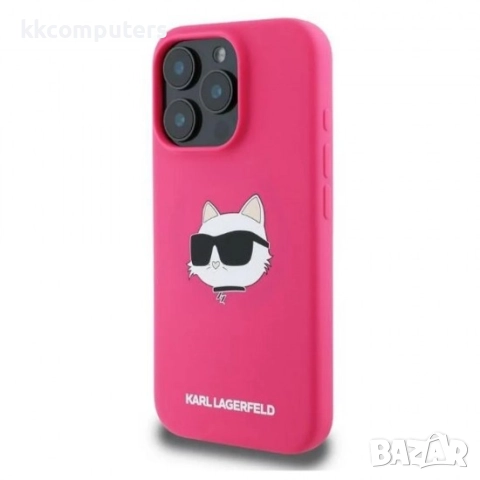 Оригинален кейс Karl Lagerfeld Silicone Choupette Head MagSafe и Протектор За iPhone 16 Pro (6.3), Т, снимка 3 - Калъфи, кейсове - 51961803