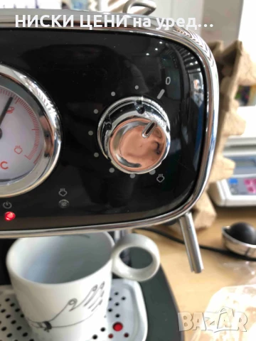 Ретро кафе машина SilverCrest 1100W, снимка 2 - Кафемашини - 47588925