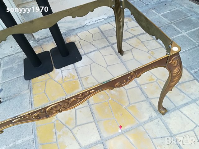 АНТИК-КОЛЕКЦИЯ-златна маса-мед/месинг-внос франция, снимка 11 - Антикварни и старинни предмети - 26301573