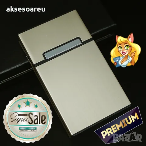 Алуминиева нова табакера кутия Слим Slim за тънки цигари мурати слим Murati slim контейнер съхранени, снимка 2 - Табакери - 50233393