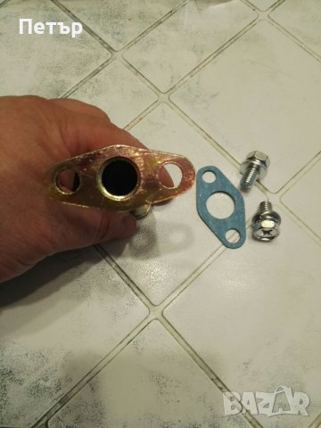 Фланец с тръбичка за оттичане на маслото, на турбото GT25, GT28, GT30, GT35, ГТ25, ГТ28, ГТ30, ГТ35, снимка 3 - Аксесоари и консумативи - 40184784