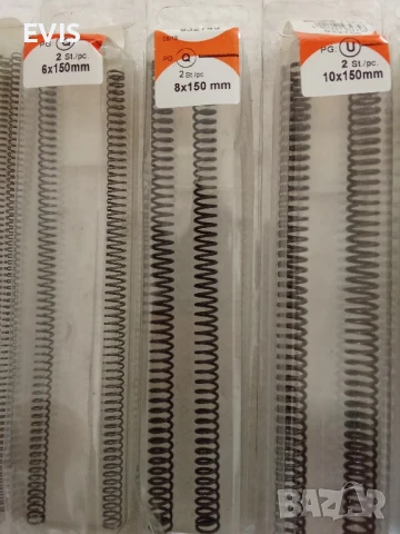 Пружини натискови, пружини за натиск– различни размери,к-ти по 2бр., снимка 3 - Железария - 51177787