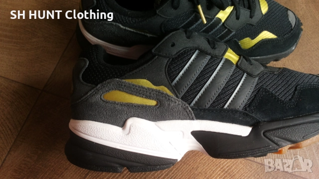 Adidas Yung-96 J Black Gray Gold Размер EUR 38 / UK 5 дамски детски маратонки 174-14-S, снимка 3 - Детски маратонки - 52652184