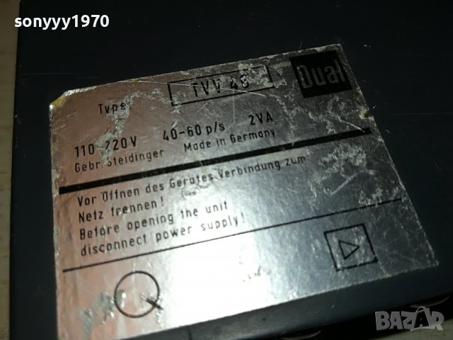 DUAL TVV46-MADE IN GERMANY-ВНОС SWISS 1508221716, снимка 15 - Ресийвъри, усилватели, смесителни пултове - 37701500