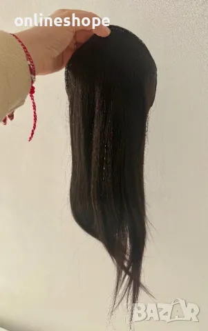 100% Естествена Коса – Опашка с Клипс, 40см, 100гр, снимка 5 - Аксесоари за коса - 49272281