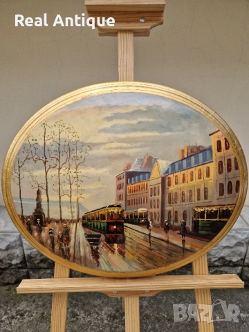 Страхотна майсторска картина масло върху дървена основа , снимка 3 - Картини - 51558520