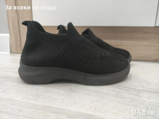 Детски Черни Маратонки От Плат Тип Чорап 31 номер, снимка 3 - Детски маратонки - 50127863