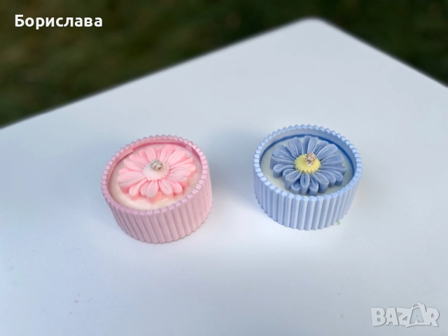 Мини кашпа със свещ 