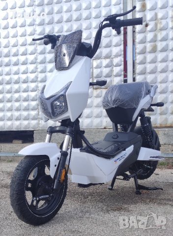 Електрически скутер 500 вата модел YCL бял цвят 20Ah батерия, снимка 7 - Мотоциклети и мототехника - 43728342
