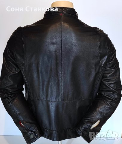 Мъжко кожено яке от естествена кожа - BOSS , Strellson, снимка 3 - Якета - 43182833