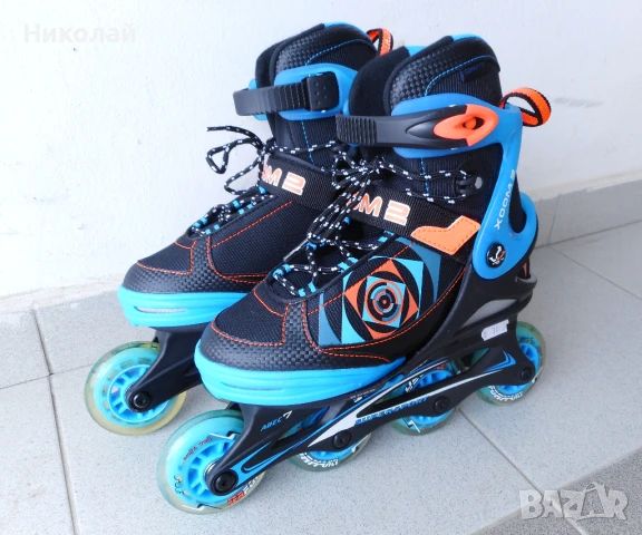 -40% НОВИ Регулируеми ролери Stuf Xoom 2 Boy - №35-38, снимка 4 - Ролери, кънки - 50565058