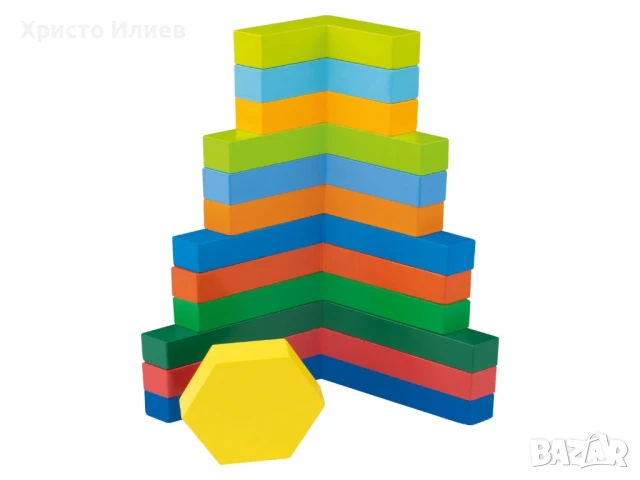 Дървен пъзел Шестоъгълник Монтесори метод, снимка 3 - Игри и пъзели - 50805520