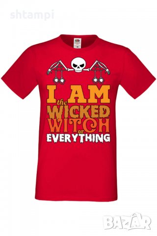 Мъжка тениска I'm The Wicked Witch Of Everything 2,Halloween,Хелоуин,Празник,Забавление,Изненада,, снимка 4 - Тениски - 38130338