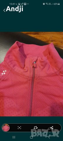 2 броя  дамски спортни блузи цвят циклама, снимка 5 - Блузи с дълъг ръкав и пуловери - 31734946