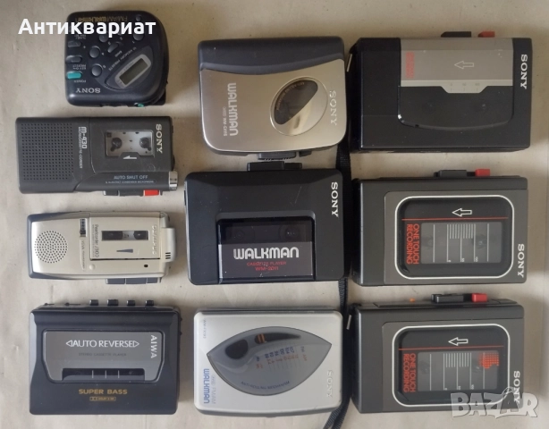 Лот десет мини касетофони, уокмени за части, снимка 2 - Радиокасетофони, транзистори - 52517307