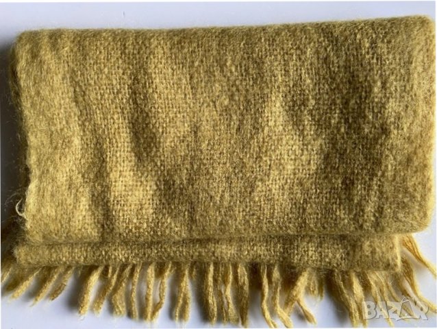 Светлозелен шал HM от 50 % мохер и 50 % вълна, снимка 7 - Шалове - 38956927