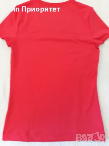 PUMA- МАРКОВА спортна тениска къс ръкав, наситено розово , стегнато трико, луксозен спортен бранд, снимка 7 - Спортни екипи - 37249853