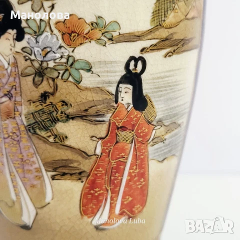 Порцеланова ваза Kinkozan Sobei., снимка 6 - Колекции - 50743351
