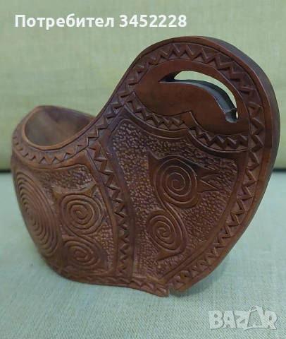 дърворезба Скандинавска сватбена чаша за ценители , снимка 3 - Антикварни и старинни предмети - 52761736
