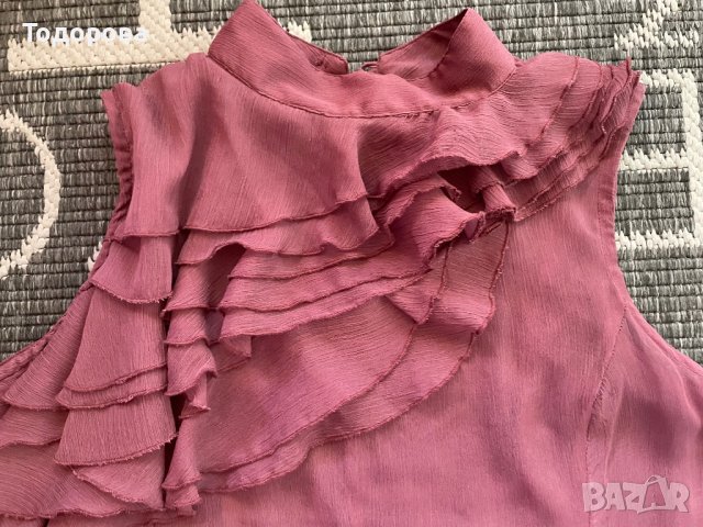 Тъмнорозов топ., снимка 2 - Корсети, бюстиета, топове - 44013380