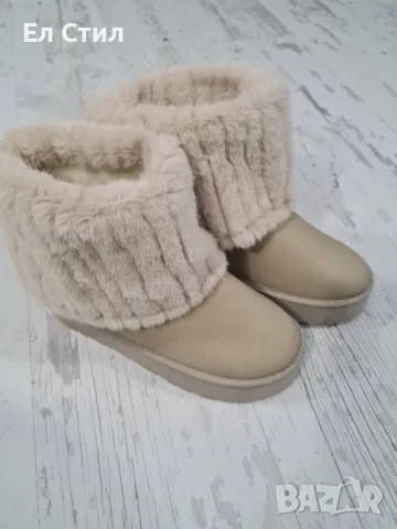 Боти с пух последна бройка ,без кутия.39 номер., снимка 2 - Дамски боти - 48633619