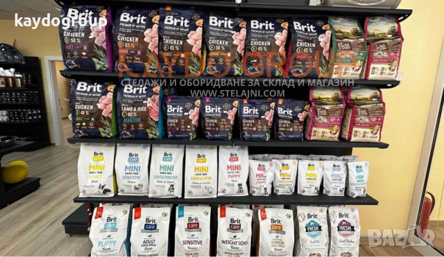 Крайстенен и островен метален стелаж - НАЛИЧНИ, НОВИ RAL7016 TXT МАТ, снимка 6 - Стелажи и щандове - 43712314