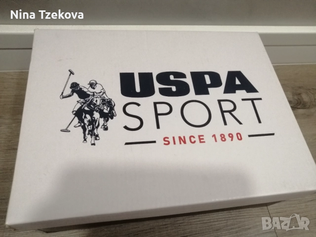 U. S. Polo Assn Violet спортни Обувки от еко кожа с текстил, снимка 3 - Дамски ежедневни обувки - 51930119
