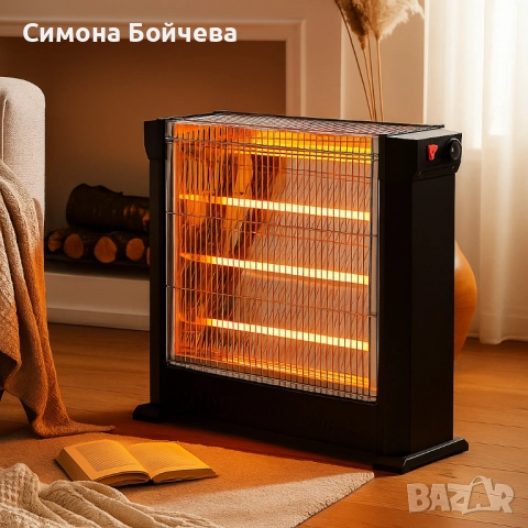 Кварцова печка LUXELL KS-2760, 2200W, 4 тръби