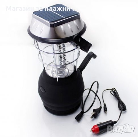Динамо и Соларна къмпинг LED Лампа с USB порт код 2860, снимка 8 - Къмпинг осветление - 28470142