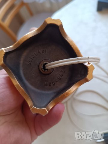 Стара медна нощна лампа, снимка 8 - Антикварни и старинни предмети - 40445796