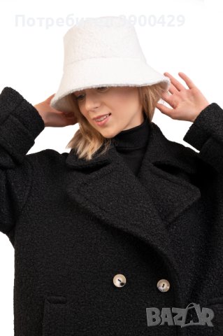 Зимна Дамска Шапка Wool - Бяла, снимка 2 - Шапки - 43068689