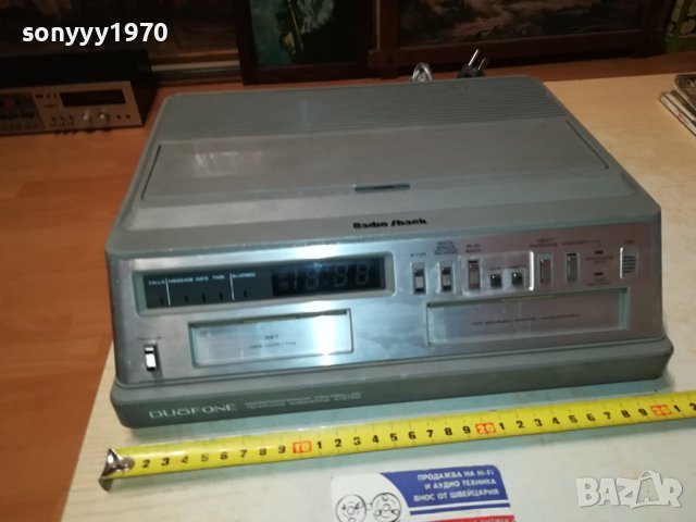 RADIO SHACK TAD-220 DUOFONE-120V ВНОС SWISS LNVR3012231749, снимка 2 - Радиокасетофони, транзистори - 43595794