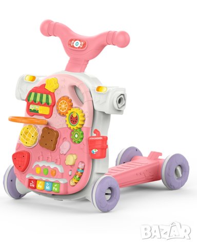 Проходилка 4 в 1 Sweet Escape Pink, снимка 4 - Детски велосипеди, триколки и коли - 43957469