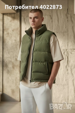 Мъжки Зелен Елек , снимка 3 - Спортни дрехи, екипи - 51917670