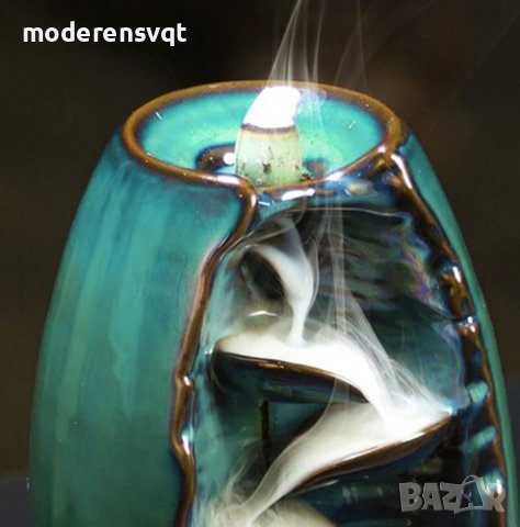 КЕРАМИЧНА АРОМАТИЗИРАНА КАМИНА, ОБРАТЕН ВОДОПАД, снимка 2 - Декорация за дома - 43120591