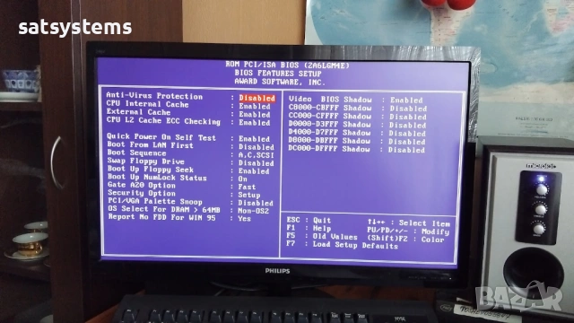 Дънна платка MSI MS-6199VA Slot 1 CPU+RAM, снимка 13 - Дънни платки - 53296928