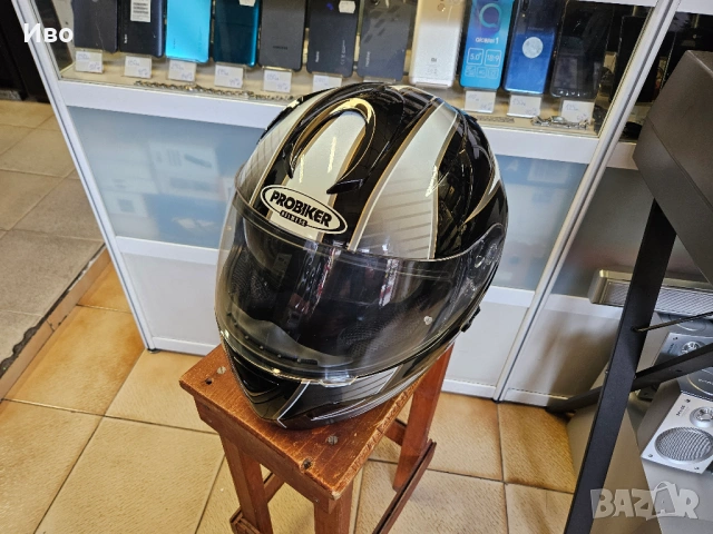 Мотоциклетна каска PROBIKER Helmets Размер - М В отлично състояние., снимка 2 - Аксесоари и консумативи - 53243501