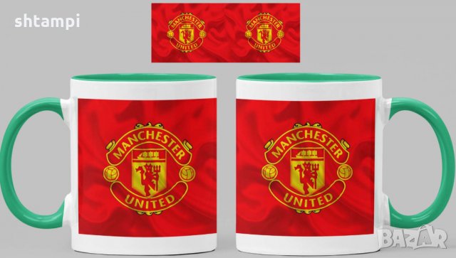 Чаша Манчестър Юнайтед Manchester United Керамична, снимка 5 - Фен артикули - 34821367