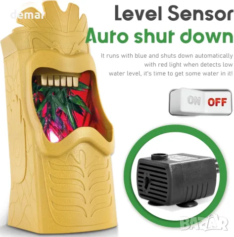 NEPTONION Устройство за вода за влечуги с филтър, автоматично изключване, допълнителен филтър, жълто, снимка 6 - Терариуми и оборудване - 47709369