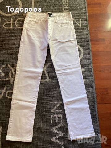 Мъжки бели дънки H&M, снимка 1 - Дънки - 43912374
