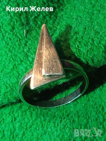 СТИЛЕН ДИЗАЙНЕРСКИ МОДЕН СРЕБЪРЕН АРТ ПРЪСТЕН ВИСОКА ПРОБА СРЕБРО с ЩЕМПЕЛ на АВТОРА 36621, снимка 15 - Пръстени - 39976305