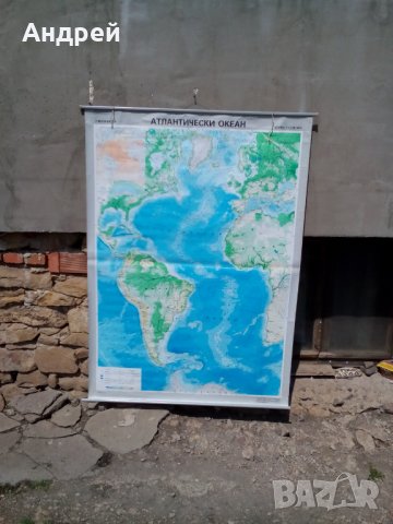 Стара карта Атлантически океан